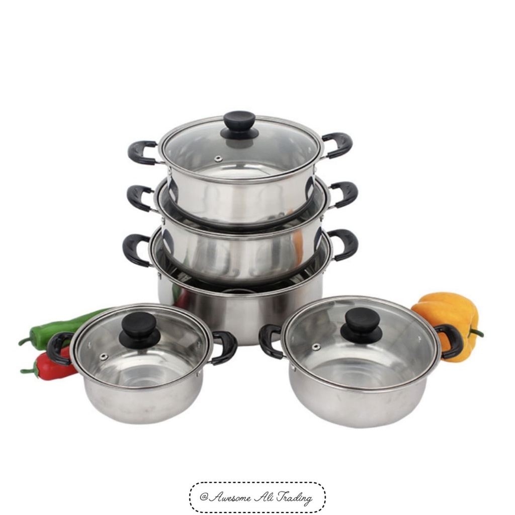 10pcs lightweight cookware pots