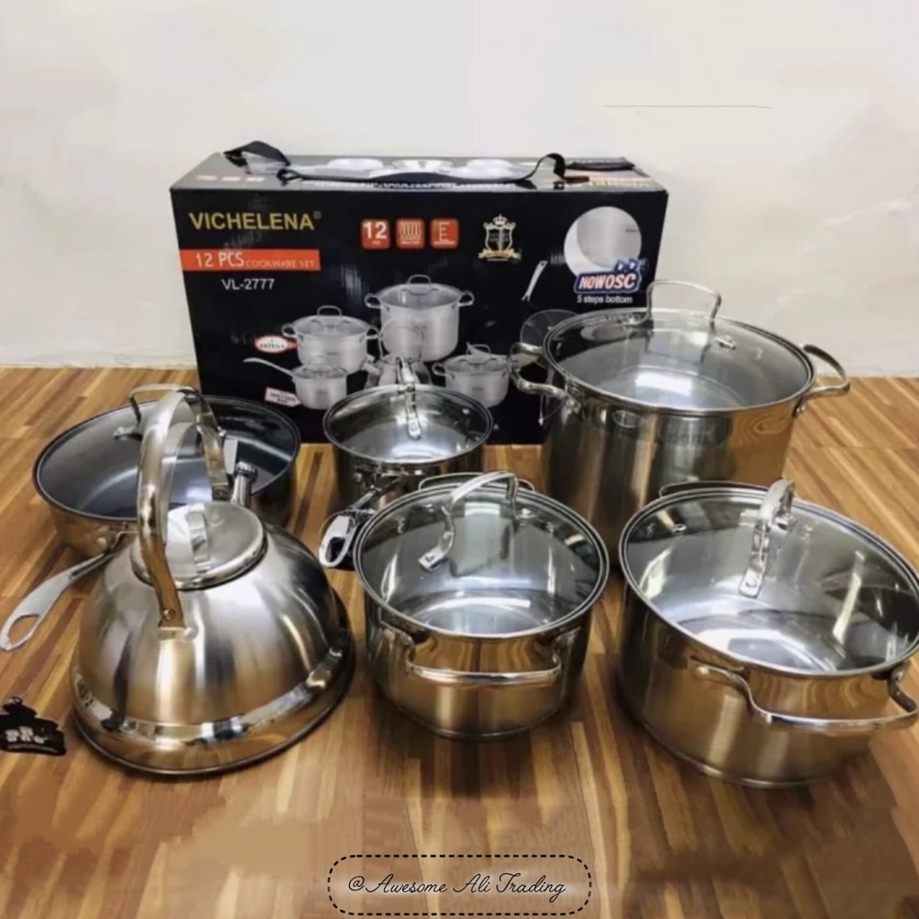 12pcs German cookware pots set