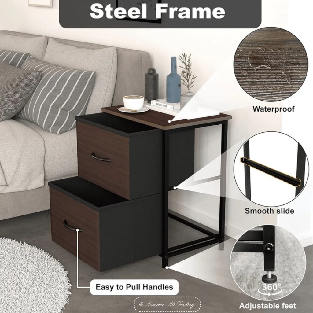 Portable bedside table
