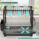 Carbon steel dish drainer rack