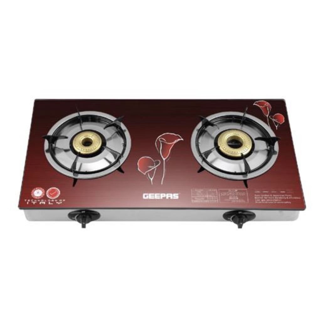 Gas stove glass top 2 plate