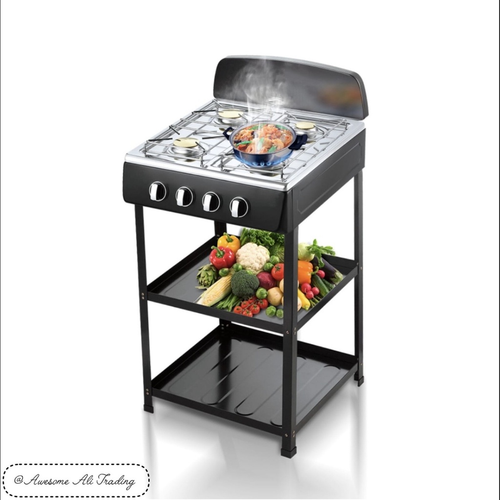 Gas stove 4 plate with stand