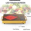 Ceramic cooker stove one plate