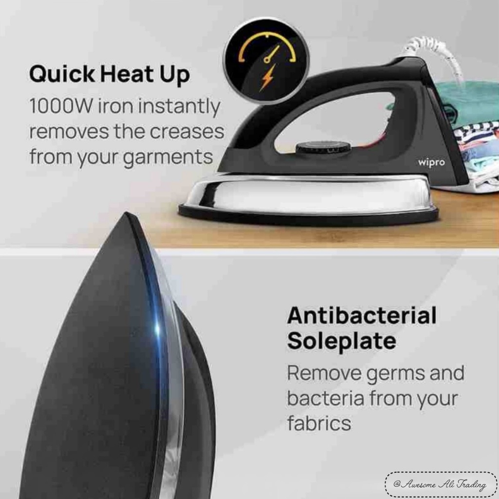 Vintage electric dry iron