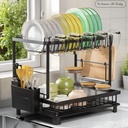 Carbon steel dish drainer rack