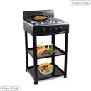 Gas Stove 4-Plate with Stand