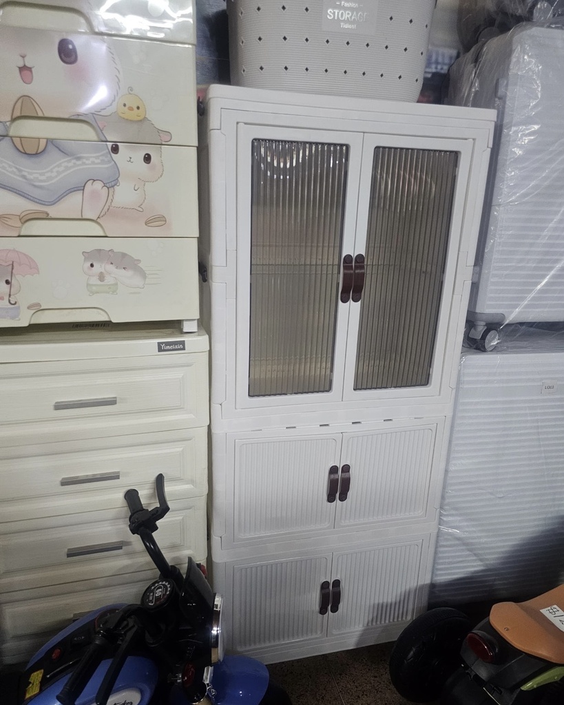 Baby wardrobe with hangers