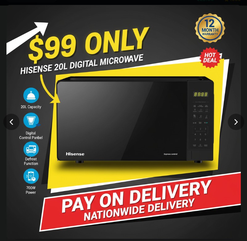 Hisense 20L Digital Microwave