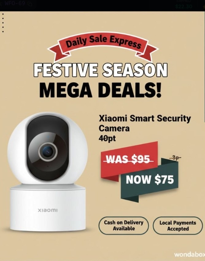 Xiaomi smart security camera