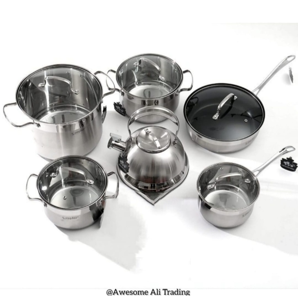 12pcs German cookware pots set