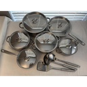 15pcs Germany cookware pots set