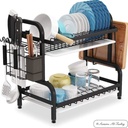 2 tier dish drainer rack