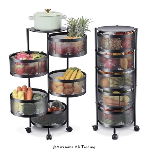 Vegetable Rack Movable Rotating 4 & 5 Layer