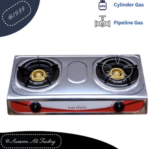 Gas stove 2 plate