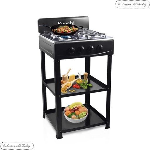 Gas Stove 4-Plate with Stand