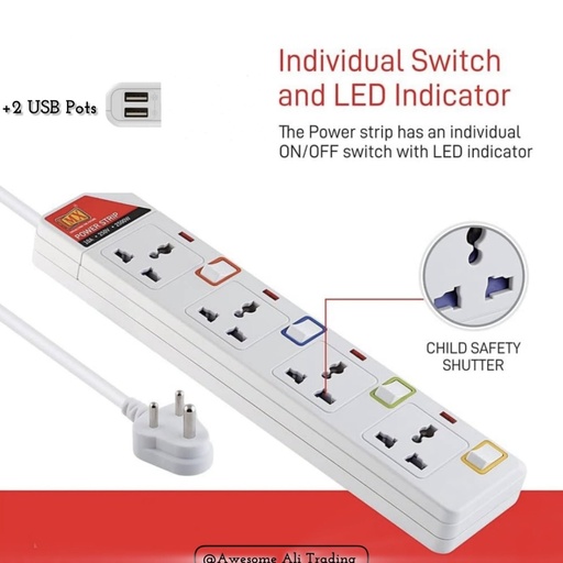 Power Adapter with USB Port
