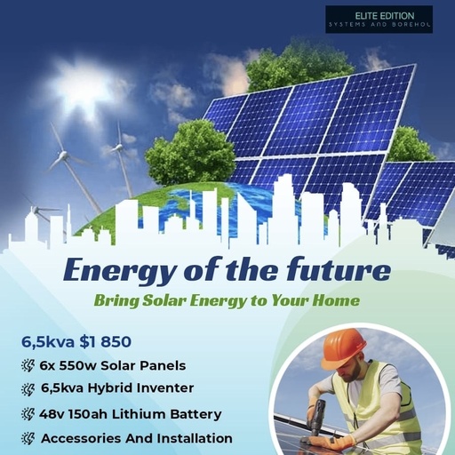 6,5kva solar installation