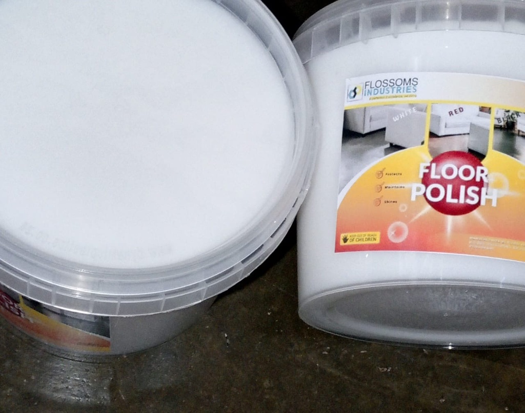 Flossoms wax floor polish